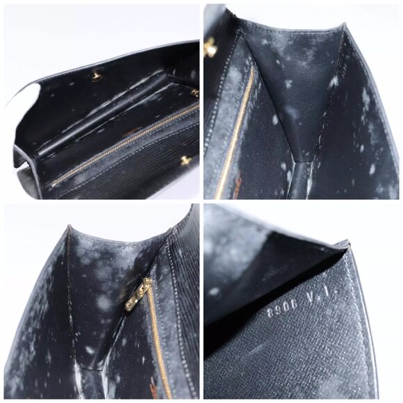 LOUIS VUITTON Epi Montaigne 23 Clutch Bag Black M52662 LV Auth 88335 - Picture 15 of 16